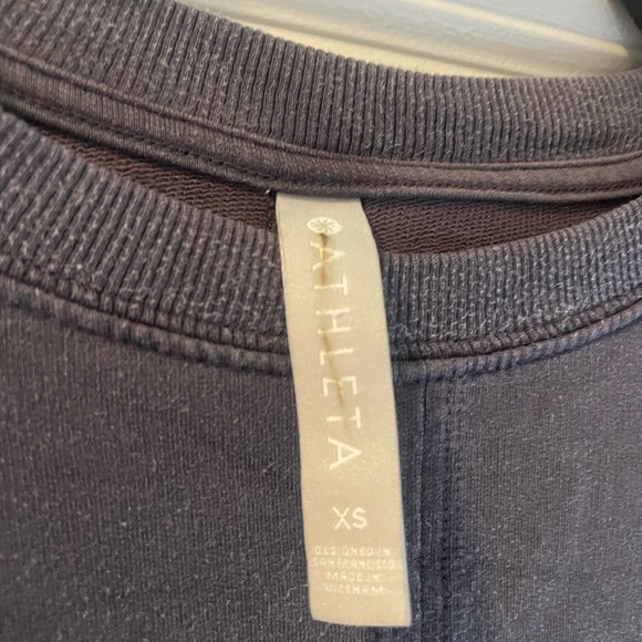 Athleta Long Sleeve Tie-Front Top - Purple - Picture 2 of 4